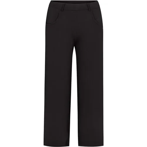 Loose Crop Trousers EcoVero Quality , female, Sizes: 5XL, 2XL, 6XL, 4XL, XS - LauRie - Modalova