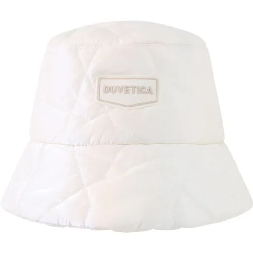 Cream Padded Bucket Hat , unisex, Sizes: M, S - duvetica - Modalova