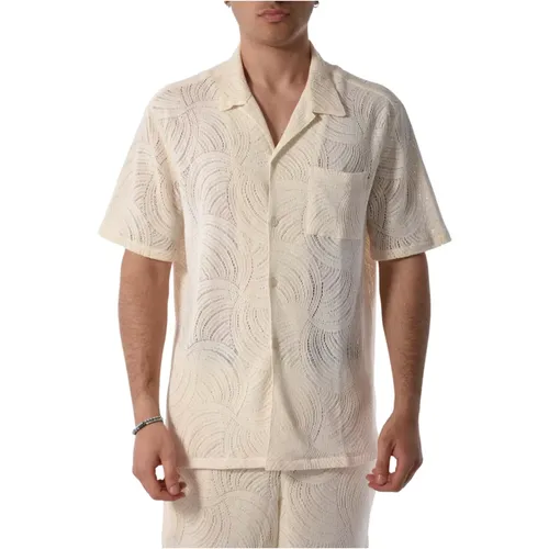 Crochet Front Button Relaxed Shirt , male, Sizes: L, 2XL, M, S - Arte Antwerp - Modalova