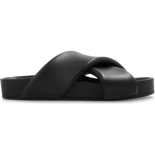 Leather slides , male, Sizes: 6 UK, 8 UK, 7 UK - Jil Sander - Modalova