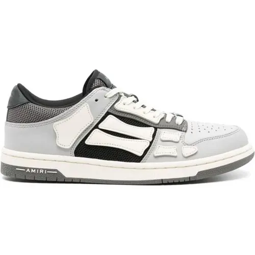 Grau/Weiße Panel Sneakers , Herren, Größe: 46 EU - Amiri - Modalova