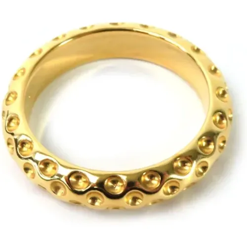 Pre-owned Hermès scarf ring in gold metal , female, Sizes: ONE SIZE - Hermès Vintage - Modalova