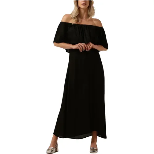 Schwarzes Midi-Kleid Melissamw Florance , Damen, Größe: S - My Essential Wardrobe - Modalova