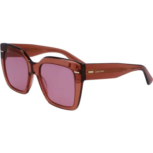 Violet Sunglasses,Black/Grey Sunglasses, Avio Sunglasses,Havana/ Shaded Sunglasses - Calvin Klein - Modalova