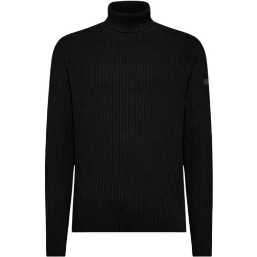 Samt gerippter Rollkragenpullover , Herren, Größe: XL - RRD - Modalova