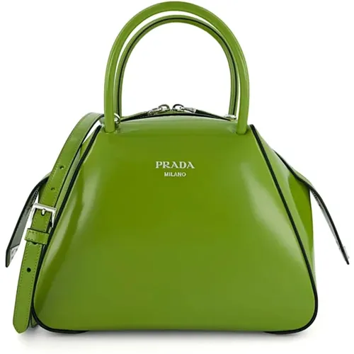 Stylish Leather Bag for Women , female, Sizes: ONE SIZE - Prada - Modalova