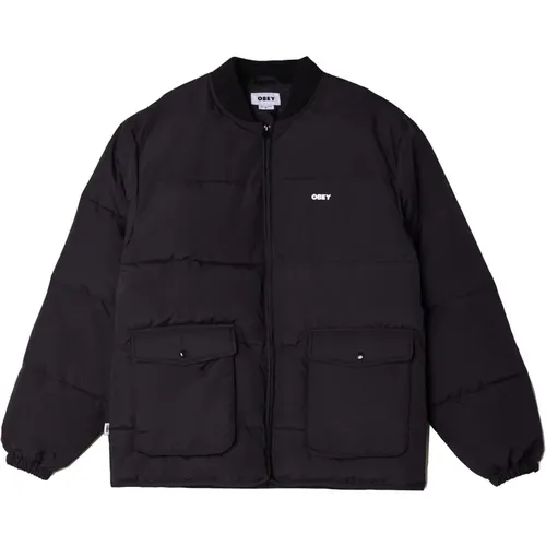 Fw21 Oversized Padded Jacket , male, Sizes: S, L - Obey - Modalova