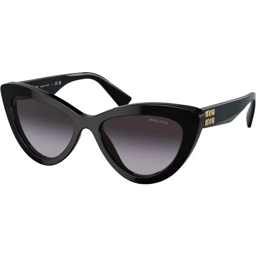 Grey Shaded Sunglasses , female, Sizes: 54 MM - Miu Miu - Modalova