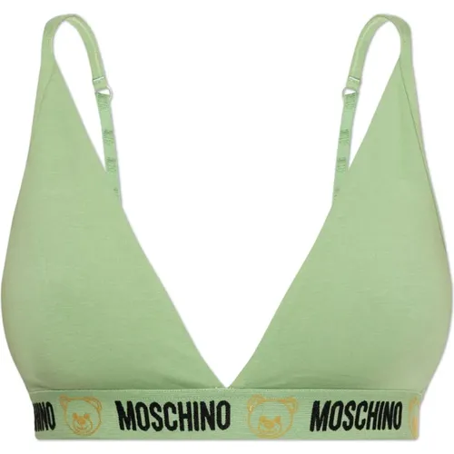 BH mit Logo , Damen, Größe: M - Moschino - Modalova