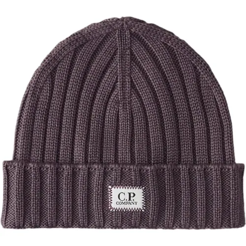 Wolllogo-Beanie , Herren, Größe: ONE Size - C.P. Company - Modalova