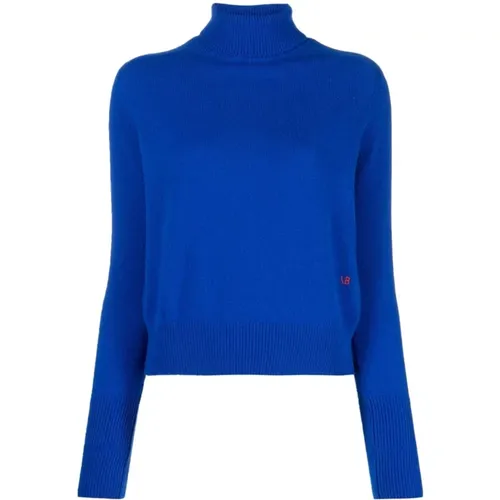 Cobalt Roll-Neck Sweater , female, Sizes: M, S, L - Victoria Beckham - Modalova
