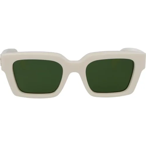 Off , Stylische Sonnenbrille von Virgil L , unisex, Größe: 53 MM - Off White - Modalova