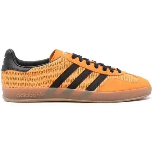 Schwarze Mesh Sneakers , Herren, Größe: 44 1/2 EU - Adidas - Modalova