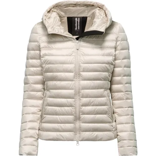 Bright Nylon Padded Jacket with Hood , female, Sizes: XS, XL - BomBoogie - Modalova