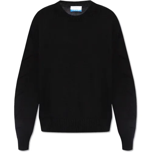 Cotton sweater , male, Sizes: L, M - Off White - Modalova