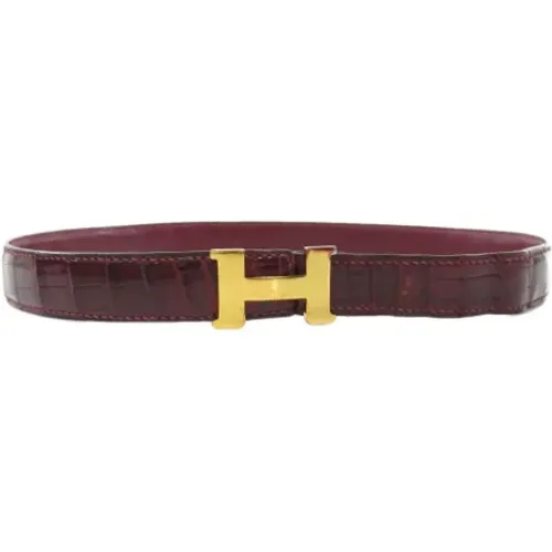 Pre-owned Leather Hermès Belt , female, Sizes: ONE SIZE - Hermès Vintage - Modalova