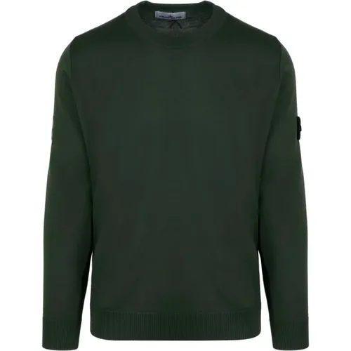 Merino Wool Crewneck Sweater , male, Sizes: S - Stone Island - Modalova