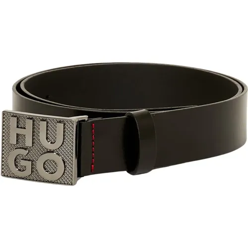 Leather Gebor Belt , male, Sizes: 115 CM, 100 CM, 105 CM, 95 CM, 90 CM, 110 CM - Hugo Boss - Modalova