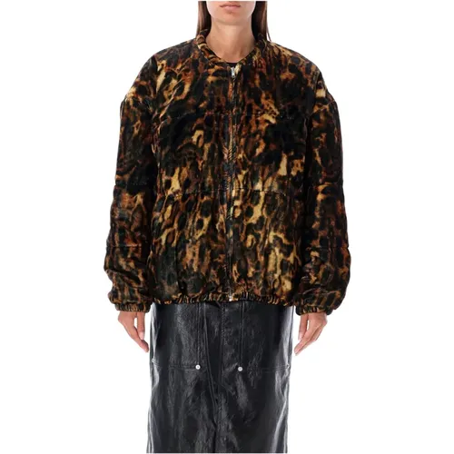 Leopardenvliesjacke Outerwear Leo Aw24 - Isabel marant - Modalova