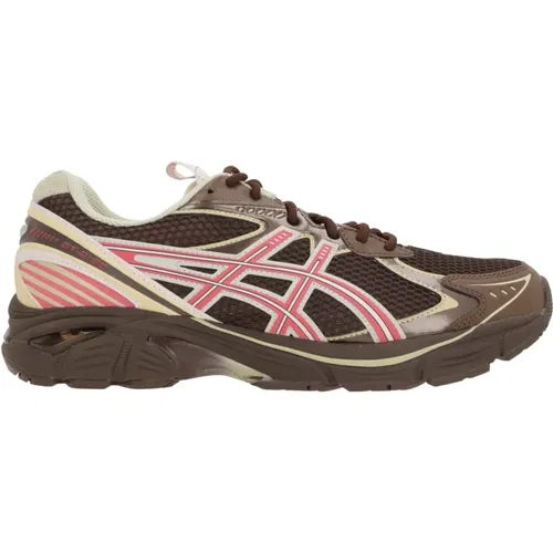 Brown Mesh Low-Top Sneakers with GEL Technology , male, Sizes: 10 1/2 UK, 9 1/2 UK, 10 UK, 9 UK, 7 1/2 UK - ASICS - Modalova