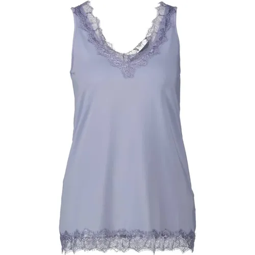 Elegant Lace Tank Top , female, Sizes: L, XL, M - Rosemunde - Modalova