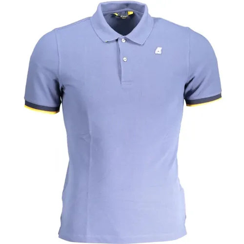 Short Sleeve Polo Shirt Contrast Logo , male, Sizes: XL, 2XL - K-way - Modalova