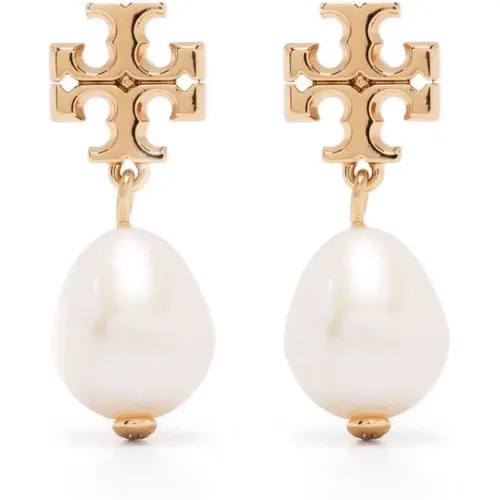 Golden Pearl Pendant , female, Sizes: ONE SIZE - TORY BURCH - Modalova