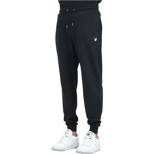 Sportliche Schwarze Sweatpants mit Logo-Stickerei , Herren, Größe: XL - Lyle & Scott - Modalova