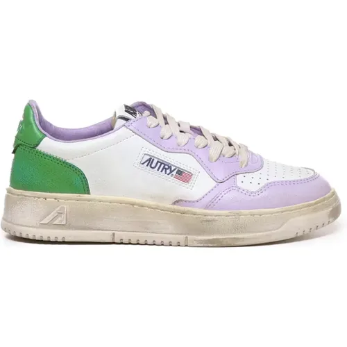 Vintage Leder Sneakers , Damen, Größe: 36 EU - Autry - Modalova