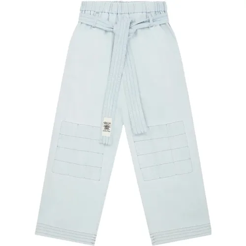 Denim Trousers with Elasticated Waist , female, Sizes: W27, W26 - Stella Mccartney - Modalova