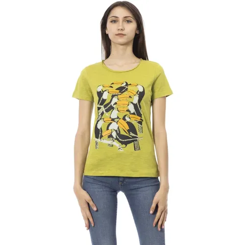 Kleidung T-Shirt , Damen, Größe: L - Trussardi - Modalova