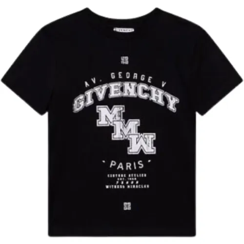 Schwarzes Kinder-T-Shirt mit Logo-Print - Givenchy - Modalova