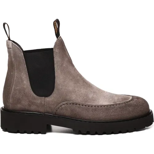 Suede Chelsea Ankle Boots , male, Sizes: 8 UK, 7 1/2 UK, 9 UK, 7 UK, 8 1/2 UK - Doucal's - Modalova