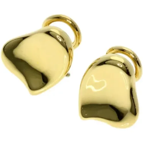 Pre-owned Gold earrings , female, Sizes: ONE SIZE - Tiffany & Co. Pre-owned - Modalova