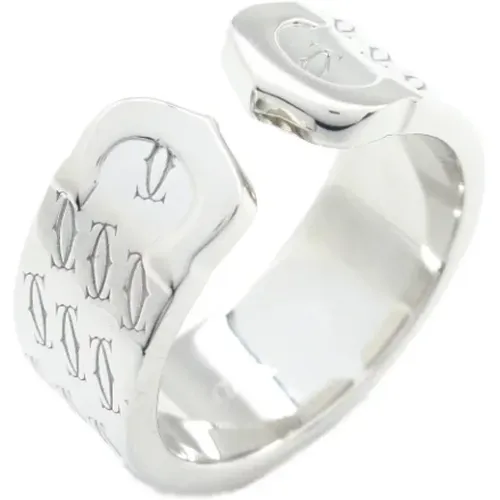 Pre-owned White Gold rings , female, Sizes: ONE SIZE - Cartier Vintage - Modalova