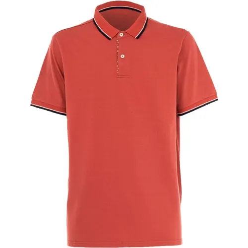 Herren Polo Shirt Rost/Braun , Herren, Größe: 2XL - CASHMERE COMPANY - Modalova