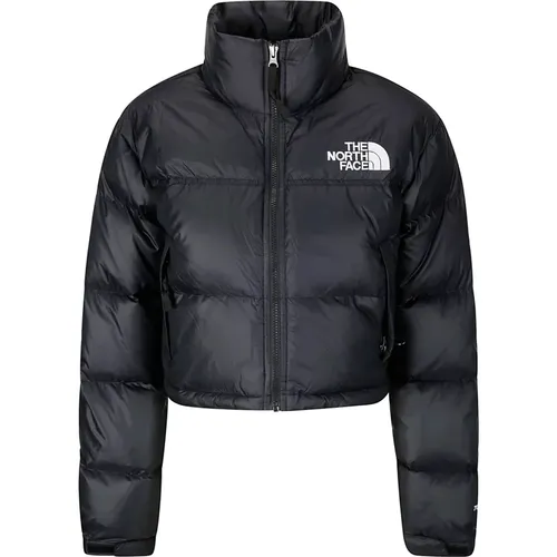 Kurze Zip-Jacke mit Seitentaschen , Damen, Größe: L - The North Face - Modalova