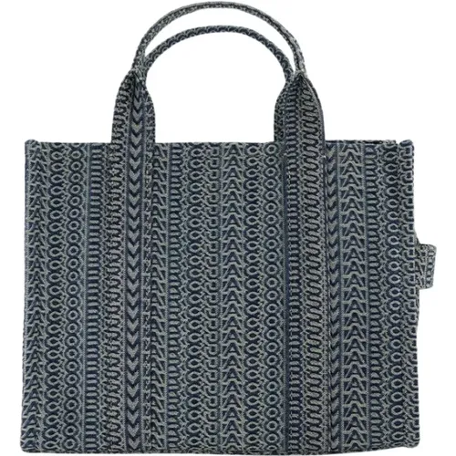 Blue Cotton Medium Tote Bag , unisex, Sizes: ONE SIZE - Marc Jacobs - Modalova