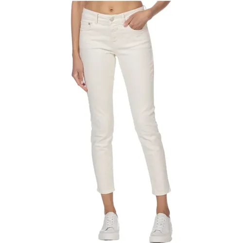 Skinny Jeans with Normal Waist and Zipper Closure , female, Sizes: W32, W27 - closed - Modalova