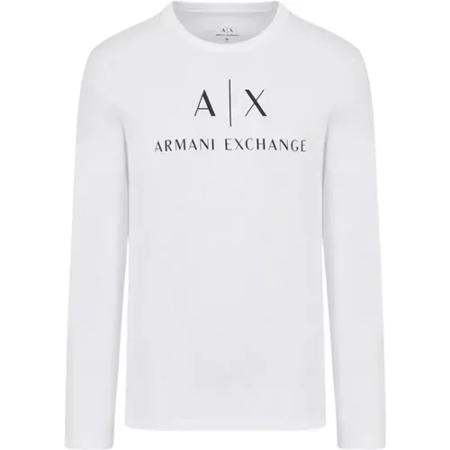 Kurzarm T-Shirt , Herren, Größe: L - Armani Exchange - Modalova