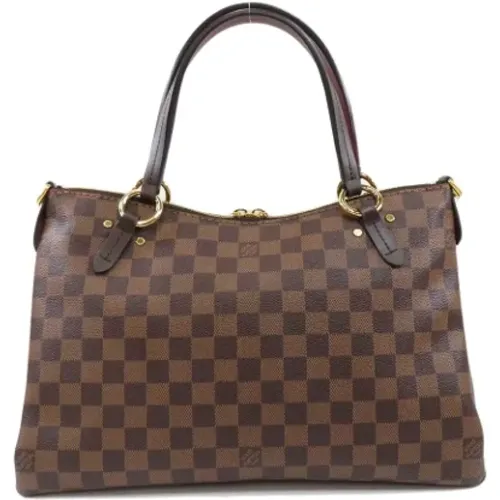 Brunt Lerret Tote Bag , female, Sizes: ONE SIZE - Louis Vuitton Vintage - Modalova