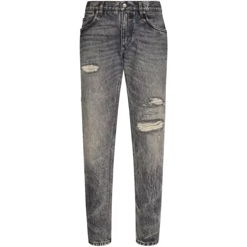 Slim-Cut Jeans , male, Sizes: XL, 2XL, L - Dolce & Gabbana - Modalova