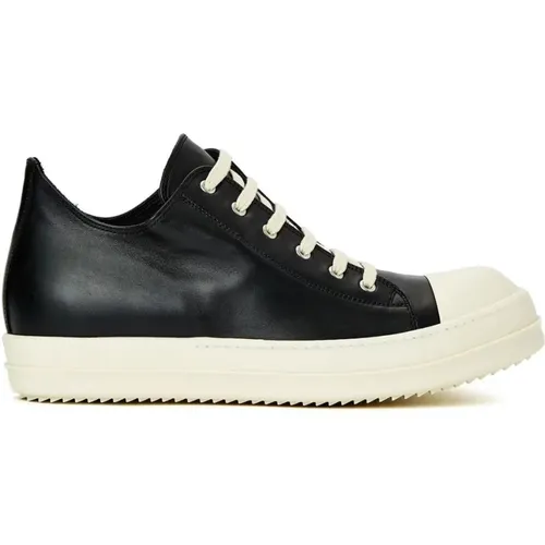 Low leather sneakers , male, Sizes: 11 UK - Rick Owens - Modalova