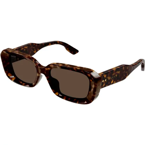 Havana/Green Sunglasses,/Grey Sunglasses GG1531SK,/Grey Sunglasses - Gucci - Modalova