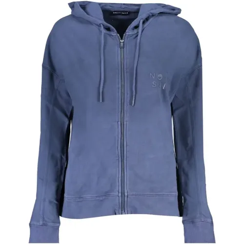 Hooded Sweatshirt with Zipper and Pockets , female, Sizes: L, M, S, XL - North Sails - Modalova