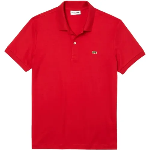 Rotes Maglia Shirt , Herren, Größe: XL - Lacoste - Modalova
