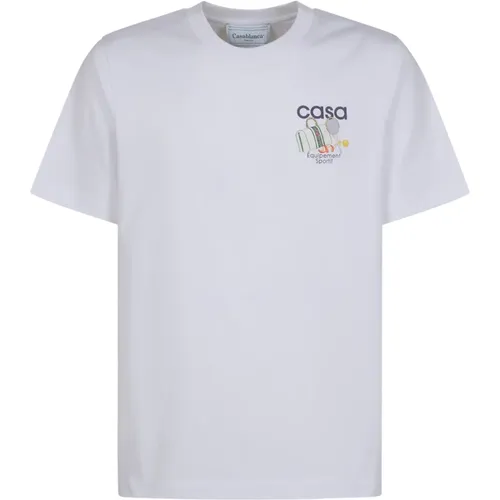 Printed Unisex T-Shirt , male, Sizes: XL - Casablanca - Modalova