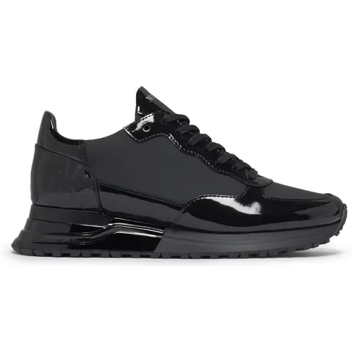 Schwarze Lackleder Sneakers - Mallet London - Modalova