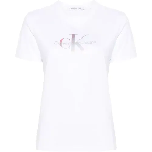 T-shirts and Polos , female, Sizes: XS, L, S, M - Calvin Klein Jeans - Modalova