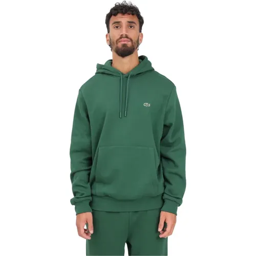 Grüner Kapuzenpullover , Herren, Größe: 2XL - Lacoste - Modalova